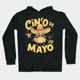 Funny Vintage Happy Cinco de mayo fiesta Hoodie